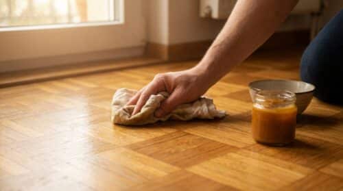 scopri perché sempre più francesi lasciano i prodotti commerciali per la cura del parquet e riscoprono un metodo tradizionale ed efficace per mantenerlo bello e durevole.