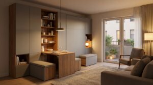 scopri l'installazione innovativa del 2026 che rivoluzionerà i salotti con balcone, sostituendo tavoli e sedie e liberando uno spazio prezioso.